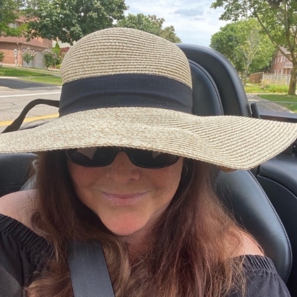 Host Pick! NWT Wide Brim Straw Hat with Black Ribbon (Beige) (Reg. $49.99 NWT) - Picture 4 of 4